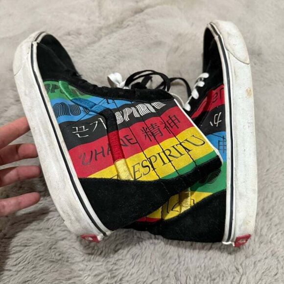 Vans Multicolor High-Top Skate Shoes US Men’s Sz 10.5 skateboards Espiritu‎ - Picture 6 of 10